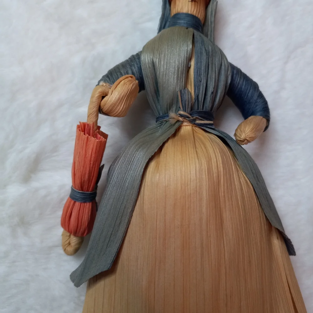 Vintage Artisan Handmade Cornhusk Doll